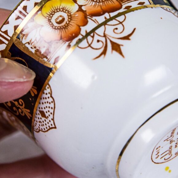 Vintage Imari Style Colclough English Bone China Tea Cup and Saucer 1930… - Picture 11 of 15